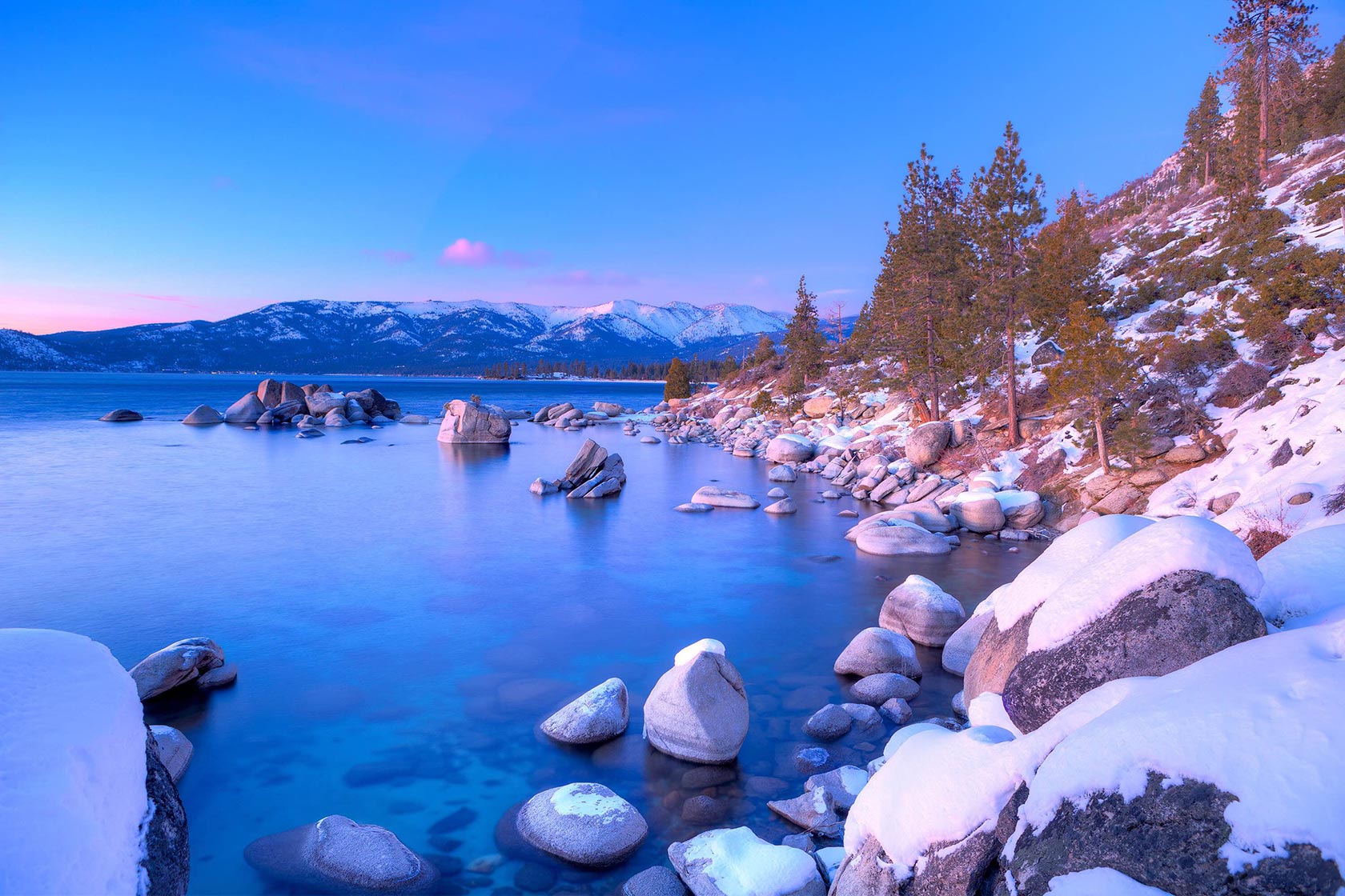 Tahoe Winter Rocks
